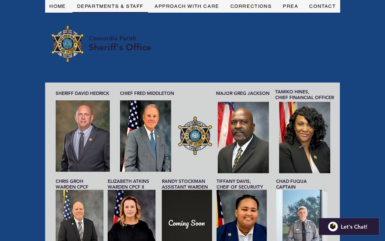 Concordia Parish arrest history sheriff command