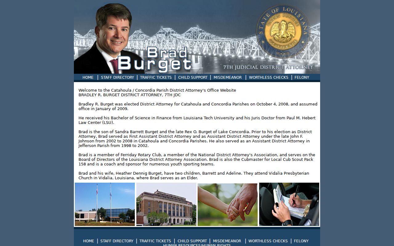 Concordia Parish criminal court cases Seventh Judicial District Attorney page