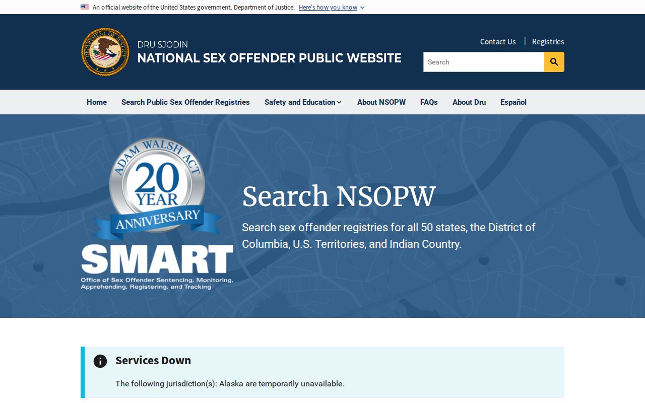 Concordia Parish sex offender check national NSOPW search