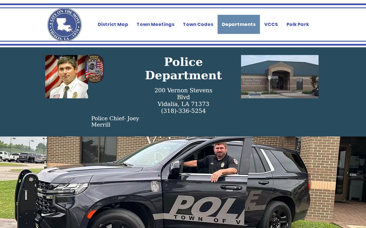 Concordia Parish Vidalia criminal records police department source